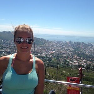 Litt av utsikten som venter oss når vi skal til Table Mountain en av dagene! Dette er tatt fra startpunktet!
